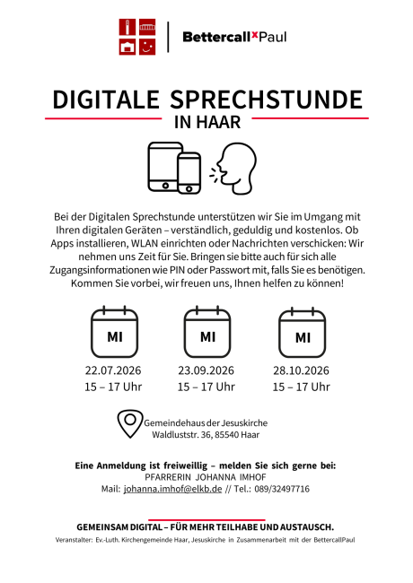 Digitale Sprechstunde