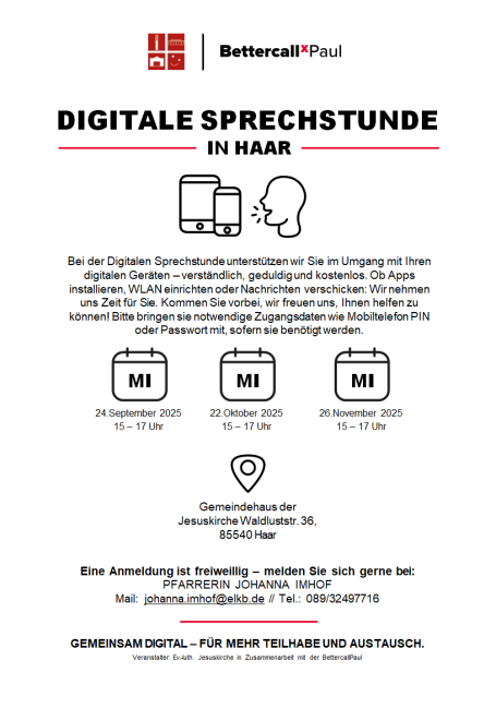 Digitale Sprechstunde