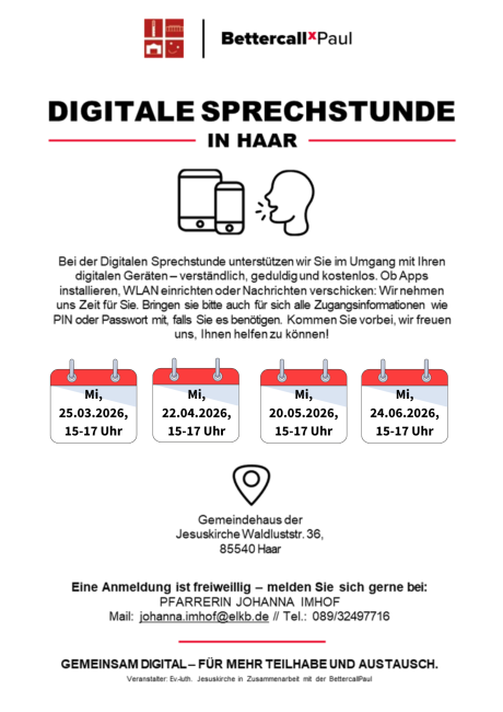 Digitale Sprechstunde